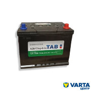 Аккумулятор 6СТ-75.0 Stop&Go AGM (26L) (Topla) яп.ст/бортик