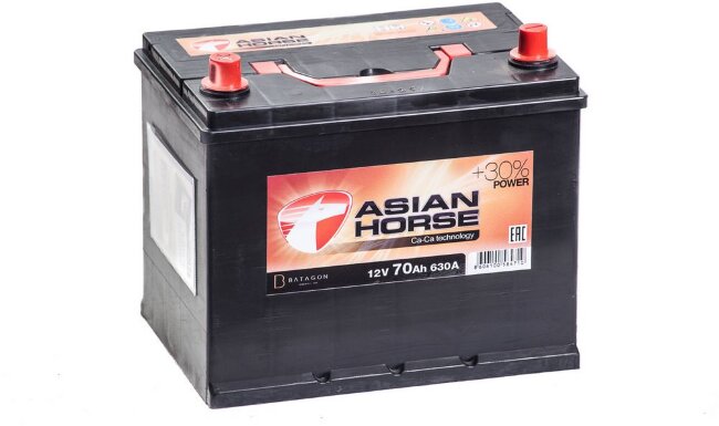 Аккумулятор 6СТ-70.1 75D26R (Asian Horse) Asia бортик Аккумулятор 6СТ-70.1 75D26R (Asian Horse) Asia бортик