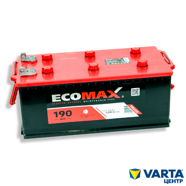 Аккумулятор 6СТ-190.4 (EcoMax) росс болт