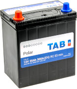 Аккумулятор 6СТ-35.1 Polar S35JX (TAB) Asia тонк. кл.