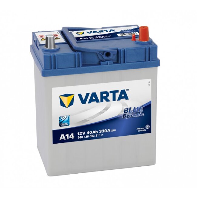Аккумулятор 6СТ-40.0 Blue Dynamic A14 (Varta) Asia тонк. кл.