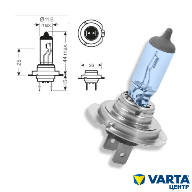 Лампа головного света AVS ATLAS H7 12V 55W (5000K) A78890S