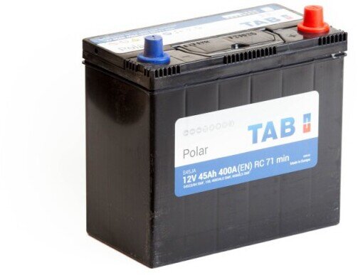 Аккумулятор 6СТ-45.0 Polar S45JA (TAB) Asia тонк. кл.+перех.