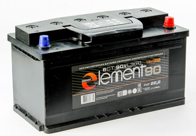 Аккумулятор 6СТ-90.0 (Smart Element) Аккумулятор 6СТ-90.0 (Smart Element)