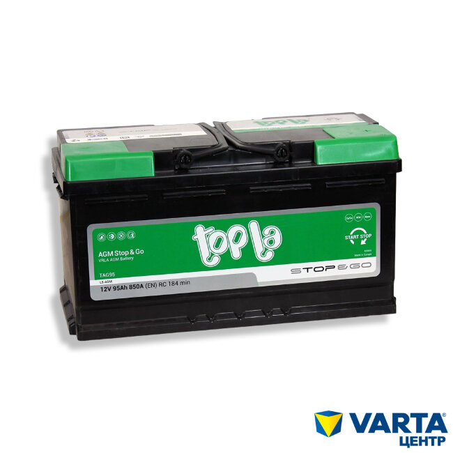 Аккумулятор 6СТ-95.0 AGM Stop & Go AG95 (Topla)