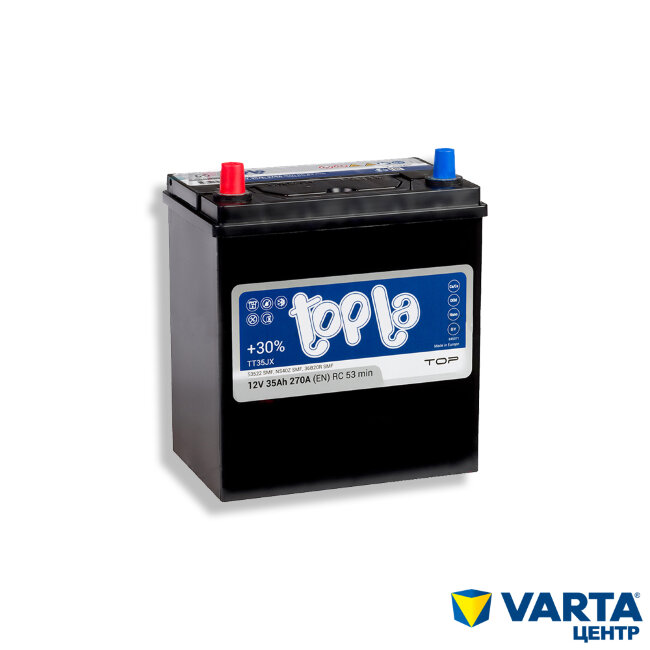 Аккумулятор 6СТ-35.1 Polar S35JX (TOPLA) Asia тонк. кл.