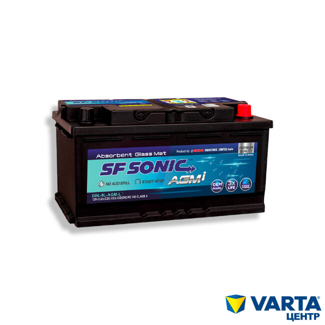 Аккумулятор 6СТ-95.0 (SF SONIC AGM) (DIN95LAGML5)