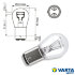 Лампа дополнительного освещения GANZ 12V P21W5 (BAY15d) (два контакта)