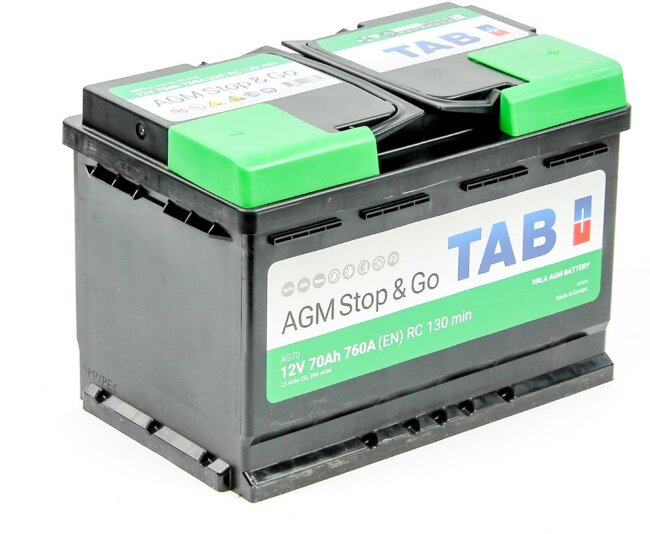 Аккумулятор 6СТ-70.0 AGM Stop & Go (TAB)
