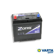 Аккумулятор 6СТ-50.1 55B24R (Zorg) Asia тонк. кл.