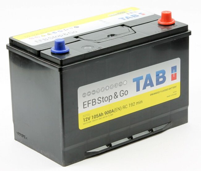 Аккумулятор 6СТ-105.0 EFB Stop & Go SG10J (TAB) Asia