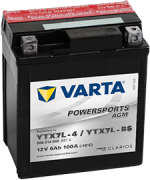 Аккумулятор. 6СТ-6.0 Powersports AGM YTX7L-4 (Varta)