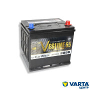Аккумулятор 6СТ-65.0 75D23L (VESLINE) Asia бортик