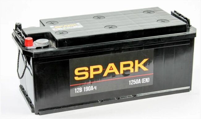 Аккумулятор 6СТ-190 (Spark) евро конус
