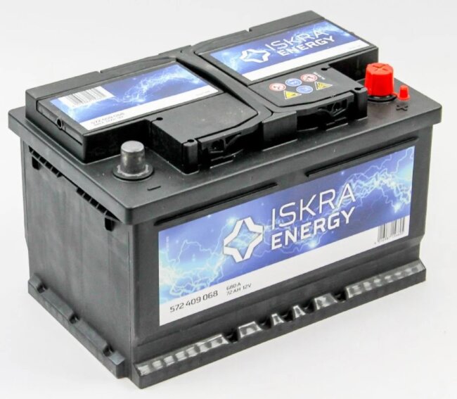 Аккумулятор 6СТ-72.0 (Iskra) низкий