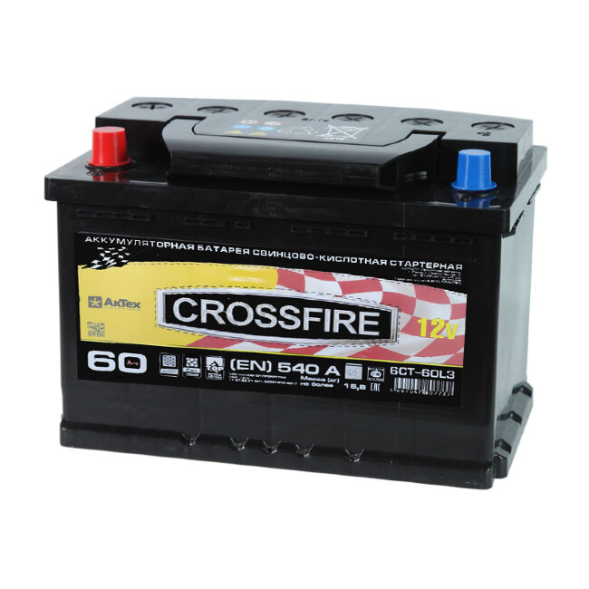 Аккумулятор 6СТ-60.1 (Crossfire)