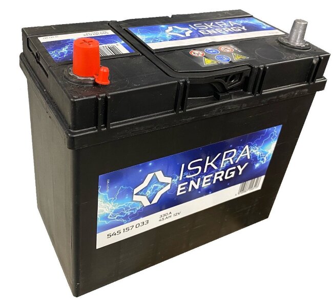 Аккумулятор 6СТ-45.1 (Iskra) Asia тонк. кл.