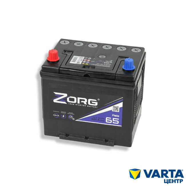 Аккумулятор 6СТ-65.1 (D23R) (Zorg) Asia бортик